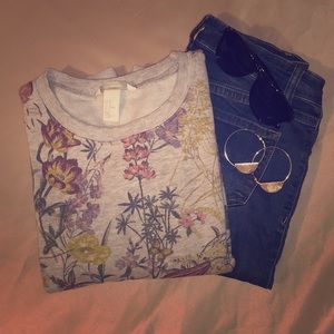 H&M Floral Sweater